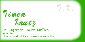 timea kautz business card